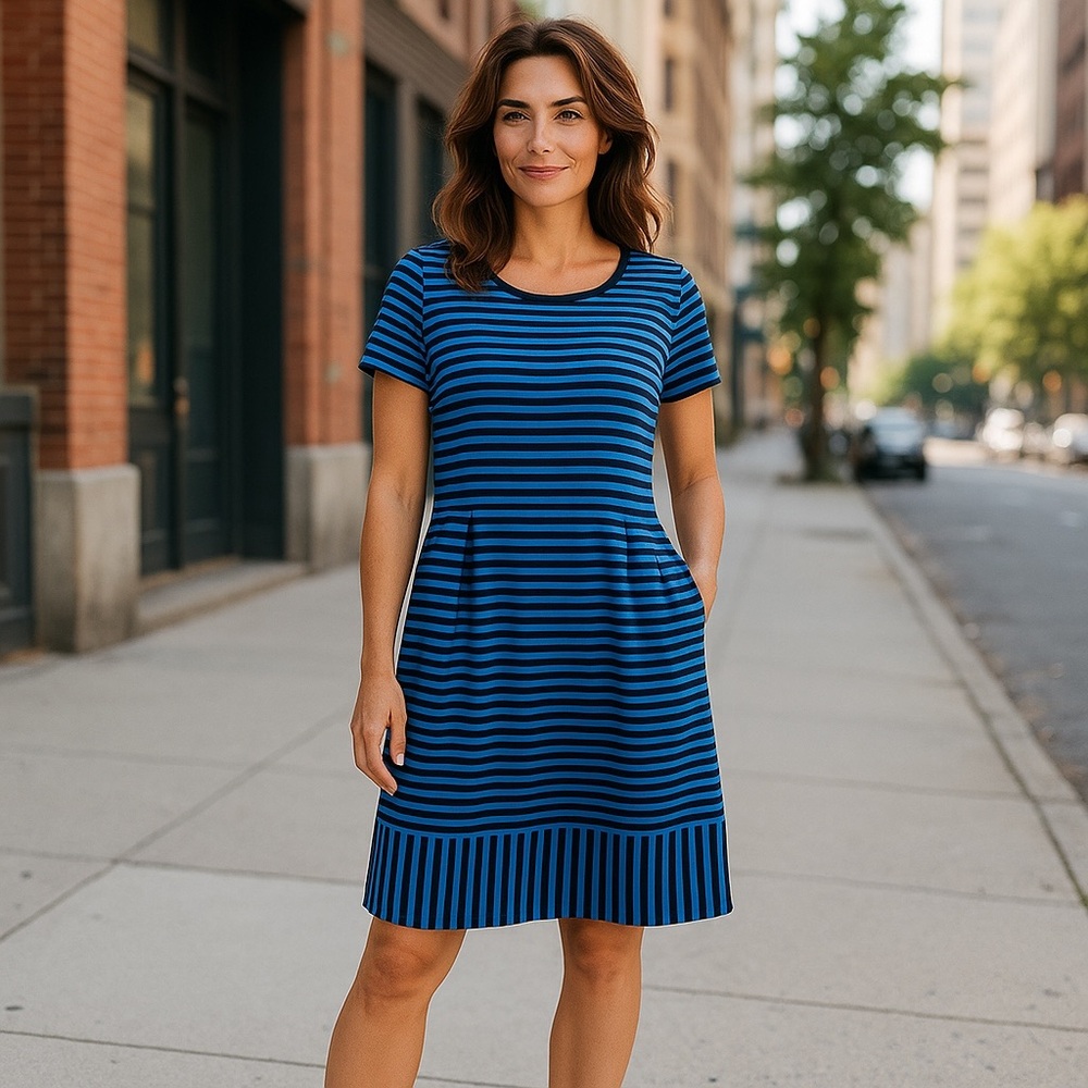 💙Casual Blue Striped Dress💙